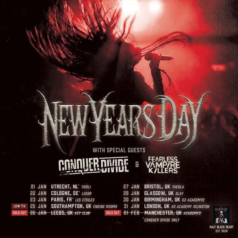 New Years Day + Conquer Divide & Fearless Vampire Killers Live Review – The Engine Rooms, Southampton, January 25th 2025